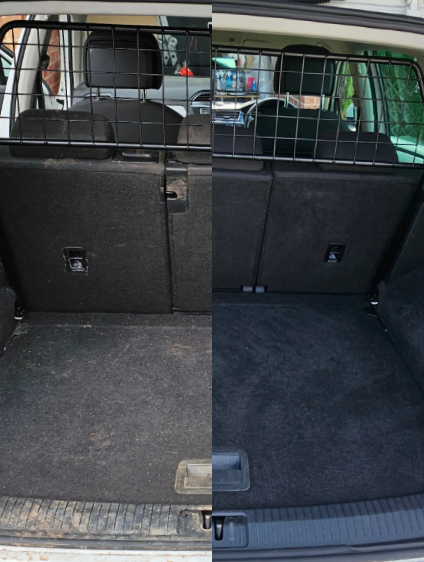 Interior detailing split view in Devon